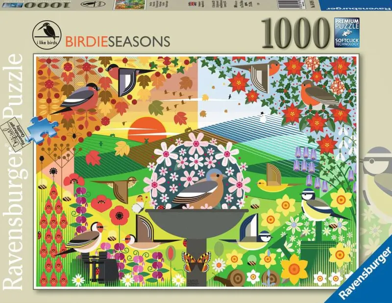Ravensburger - I Like Birds - Birdie Seasons - 1000 Piece Jigsaw Puzzle Discount