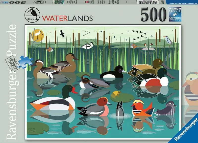 Ravensburger - I like Birds - Waterlands - 500 Piece Jigsaw Puzzle Fashion