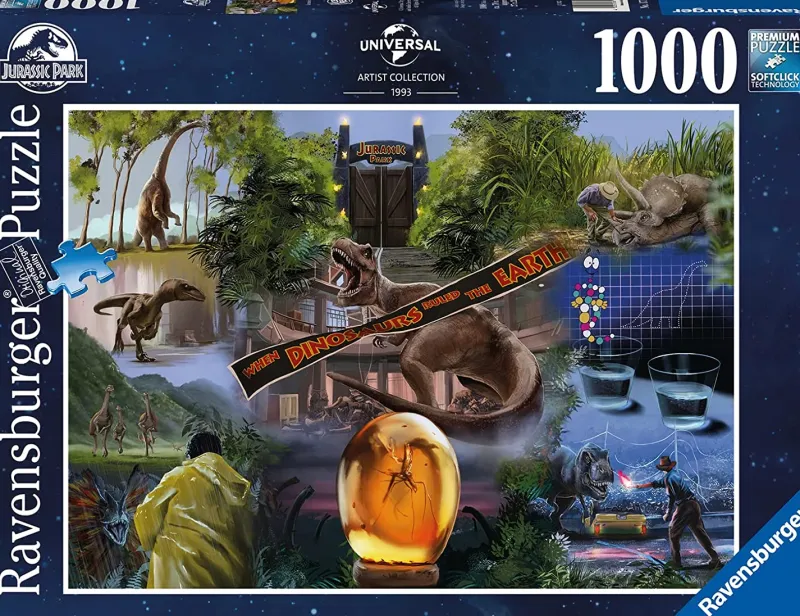Ravensburger - Jurassic Park Movie Poster - 1000 Piece Jigsaw Puzzle New