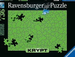 Ravensburger - Krypt Neon Green - 736 Piece Jigsaw Puzzle Clearance