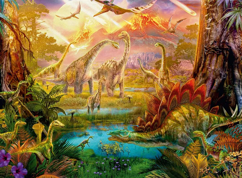 Ravensburger - Land of the Dinosaurs - 500 Piece Jigsaw Puzzle Clearance