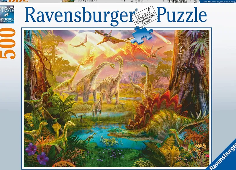 Ravensburger - Land of the Dinosaurs - 500 Piece Jigsaw Puzzle Clearance