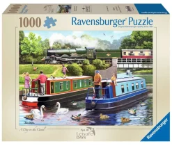 Ravensburger - Leisure days No.10, Day on the Canal - 1000 Piece Jigsaw Puzzle Online