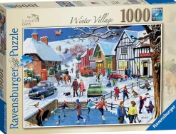 Ravensburger - Leisure Days No.3 - The Winter Village - 1000 Piece Jigsaw Puzzle Clearance