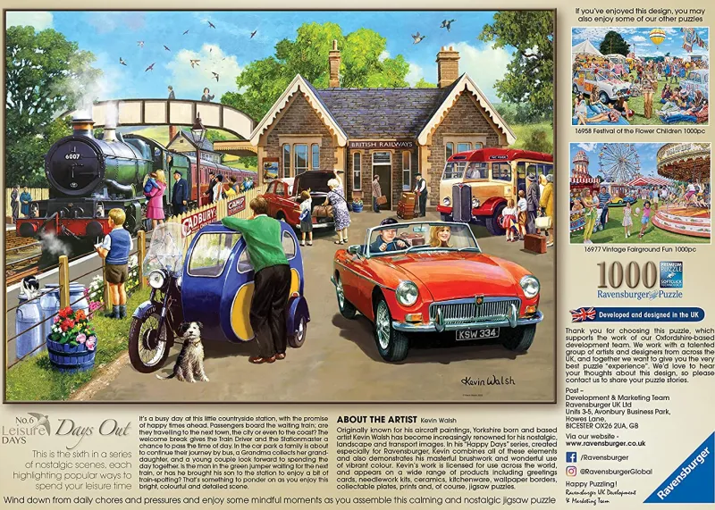 Ravensburger - Leisure Days No.6 Days Out - 1000 Piece Jigsaw Puzzle Best