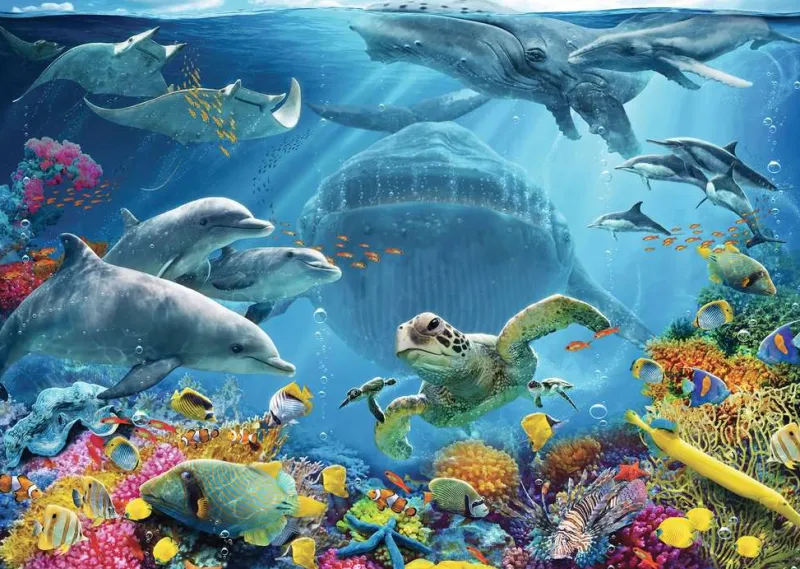 Ravensburger - Life Underwater - 300 Piece Large Format Jigsaw Puzzle Online