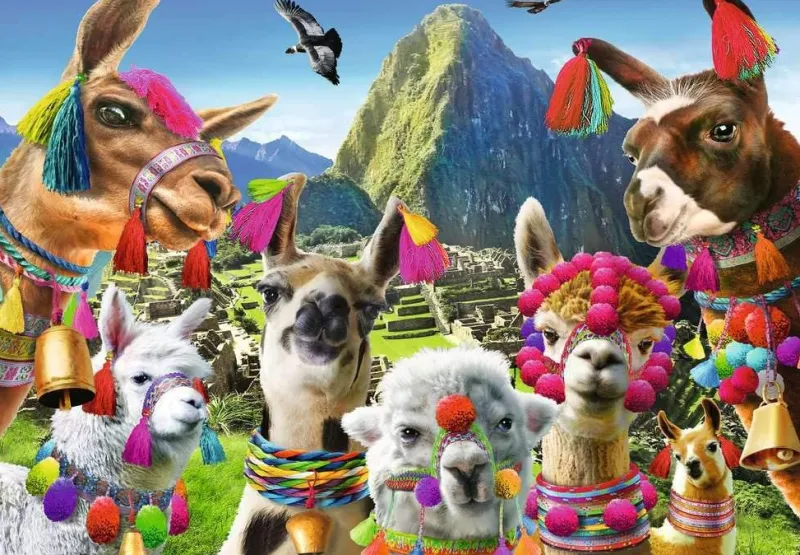 Ravensburger - Llamas - 99 Piece Jigsaw Puzzle Online