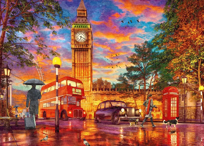 Ravensburger - London Sunset At Parliament Square - 1000 Piece Jigsaw Puzzle Hot