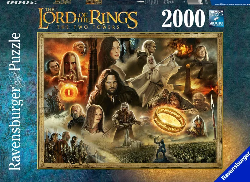 Ravensburger - Lord of the Rings, The Two Towers - 2000 Piece Jigsaw Puzzle Online