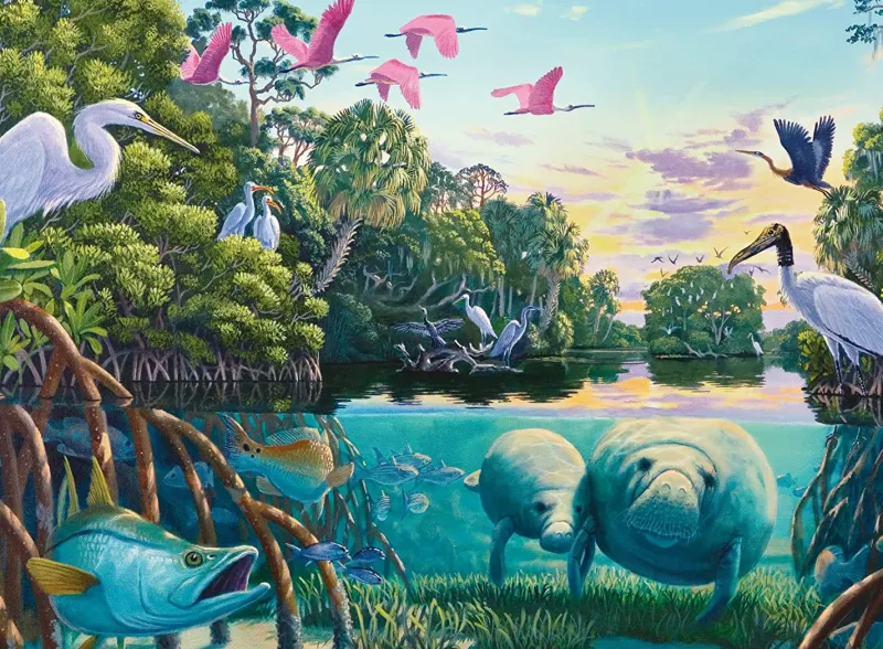 Ravensburger - Manatee Moments - 500 Piece Jigsaw Puzzle New