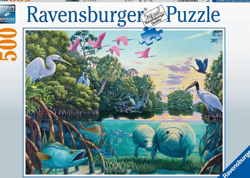 Ravensburger - Manatee Moments - 500 Piece Jigsaw Puzzle New