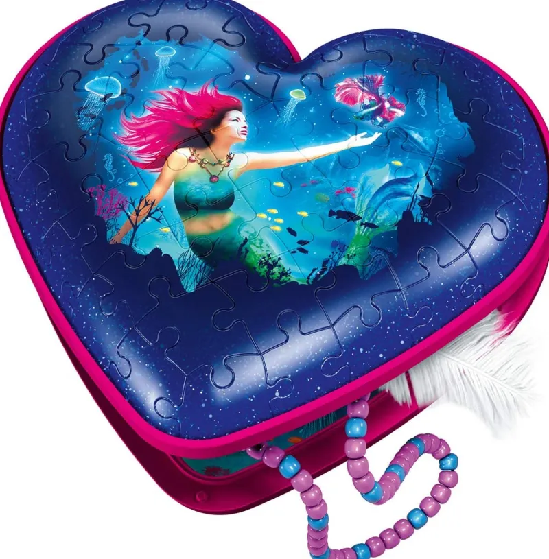 Ravensburger - Mermaid Heart - Shaped 3D Jigsaw Puzzle Online