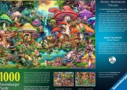 Ravensburger - Merry Mushroom Village - 1000 Piece Jigsaw Puzzle New