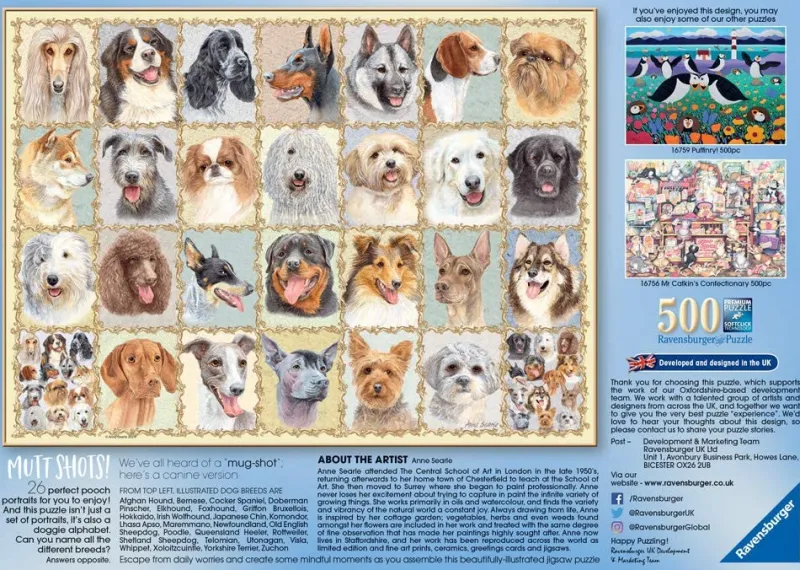 Ravensburger - Mutt Shots! - 500 Piece Jigsaw Puzzle Best