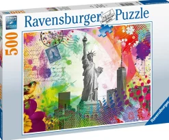 Ravensburger - New York Postcard - 500 Piece Jigsaw Puzzle New