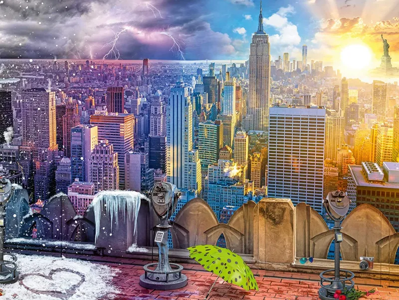 Ravensburger - New York Summer And Winter - 1500 Piece Jigsaw Puzzle Discount