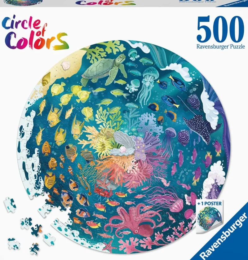 Ravensburger - Oceans Circular - 500 Piece Jigsaw Puzzle New