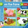 Ravensburger - On the Farm My First Puzzles - 2,3,4,5 Piece Jigsaw Puzzles Clearance