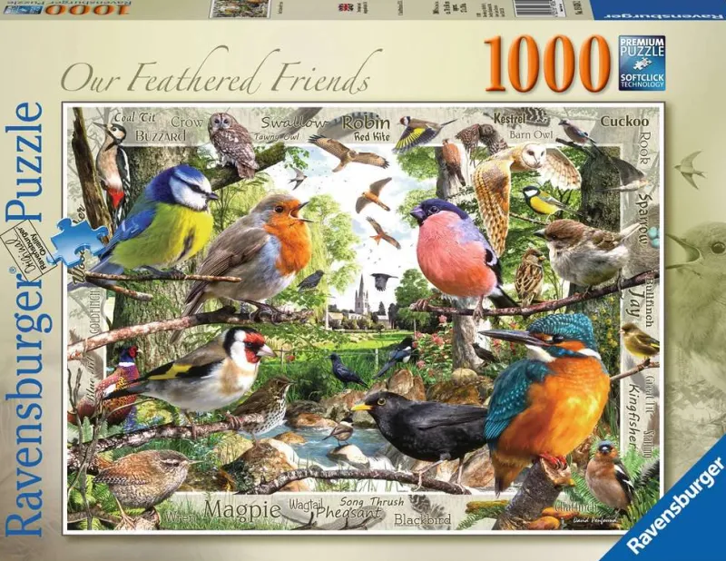 Ravensburger - Our Feathered Friends - 1000 Piece Jigsaw Puzzle New