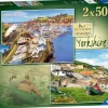 Ravensburger - Picturesque Yorkshire - 2 x 500 Piece Jigsaw Puzzles Sale