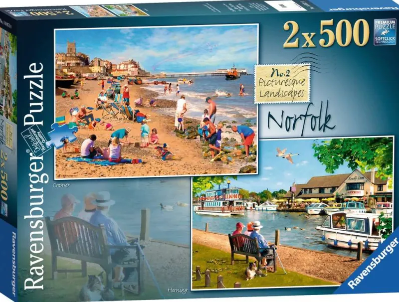 Ravensburger - Picturesque Norfolk - 2 x 500 Piece Jigsaw Puzzles Discount