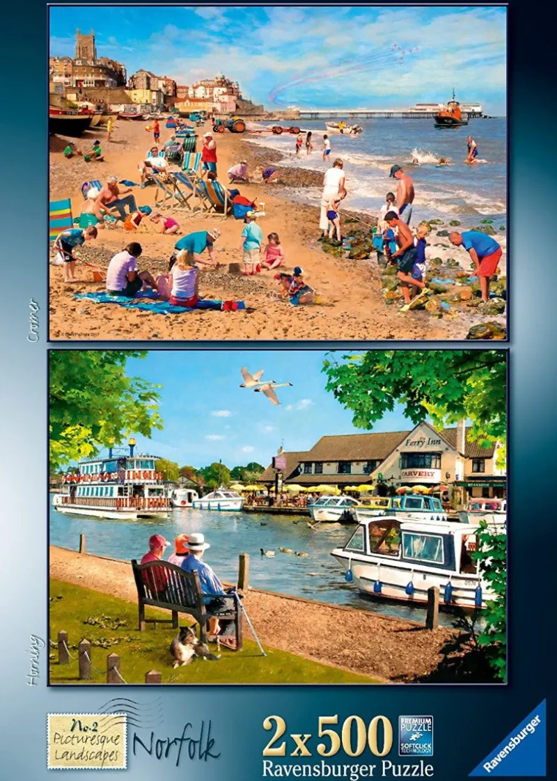 Ravensburger - Picturesque Norfolk - 2 x 500 Piece Jigsaw Puzzles Discount