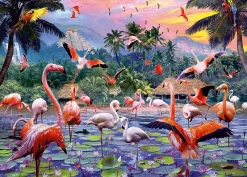 Ravensburger - Pink Flamingoes - 1000 Piece Jigsaw Puzzle Online