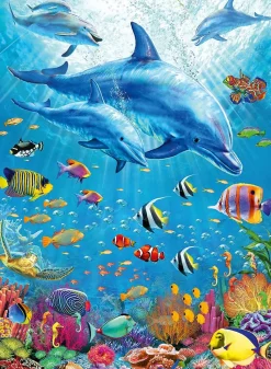 Ravensburger - Pod of Dolphins XXL - 100 Piece Jigsaw Puzzle Outlet