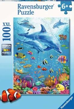 Ravensburger - Pod of Dolphins XXL - 100 Piece Jigsaw Puzzle Outlet
