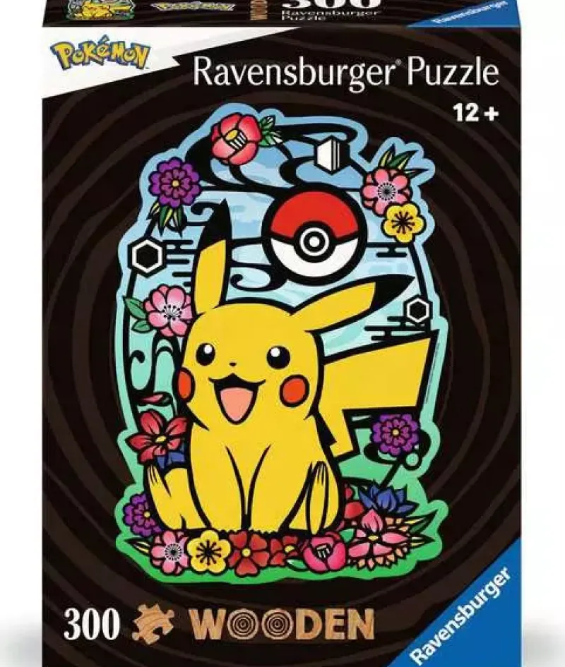 Ravensburger - Pokemon Pikachu - 300 Piece Wooden Jigsaw Puzzle Clearance