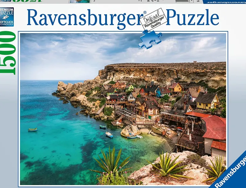 Ravensburger - Popeye Village, Malta - 1500 Piece Jigsaw Puzzle Outlet