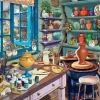 Ravensburger - Pottery Studio Sanctuary - 500 Piece Large Format Hot
