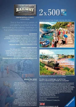 Ravensburger - Railway Heritage No 1 - 2 x 500 Piece Jigsaw Puzzles Fashion
