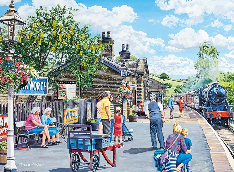 Ravensburger - Railway Heritage No 1 - 2 x 500 Piece Jigsaw Puzzles Fashion