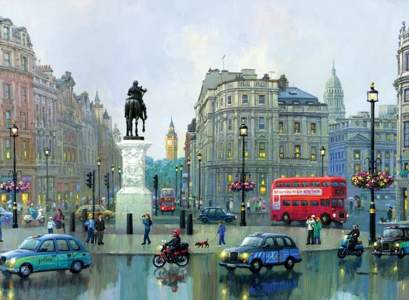 Ravensburger - Rainy Day in London - 500 Piece Jigsaw Puzzle New