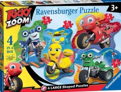 Ravensburger 3055 Ricky Zoom 4 Large Shaped Jigsaw Puzzles (10, 12, 14, 16 Piece) Best