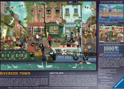 Ravensburger - Riverside Town - 1000 Piece Jigsaw Puzzle Outlet