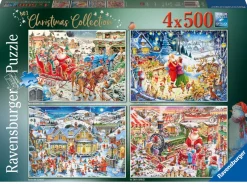 Ravensburger - Roy Trower Christmas Collection no.2 - 4 x 500 Piece Jigsaw Puzzle Online
