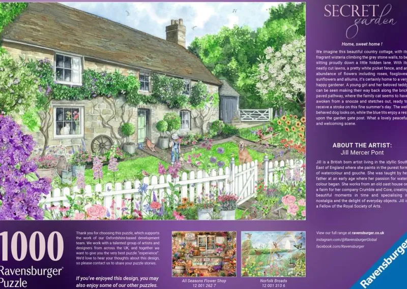 Ravensburger - Secret Garden - 1000 Piece Jigsaw Puzzle Sale