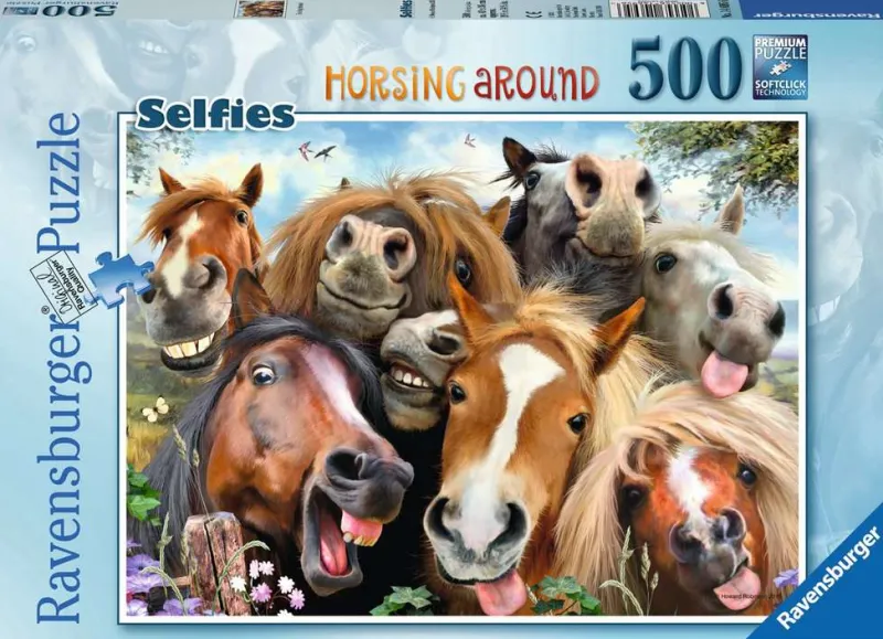 Ravensburger - Selfies - Horsing Around - 500 Piece Jigsaw Puzzle Clearance