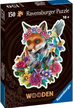 Ravensburger - Shaped Fox - 150 Piece Wooden Jigsaw Puzzle Clearance