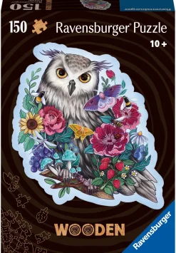 Ravensburger - Shaped Owl - 150 Piece Wooden Jigsaw Puzzle Outlet