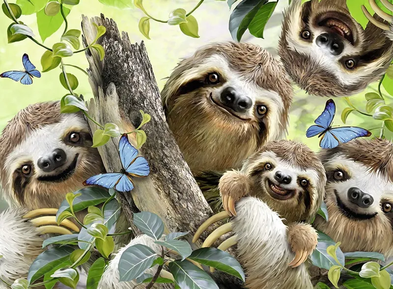 Ravensburger - Sloth Selfie - 500 Piece Jigsaw Puzzle Online