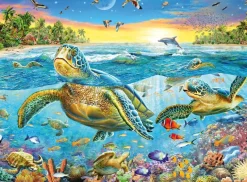 Ravensburger - Swim with Sea Turtles - 100 XXL Piece Jigsaw Puzzle Outlet