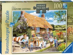 Ravensburger - The Country Cottage - 100 Piece Jigsaw Puzzle Fashion