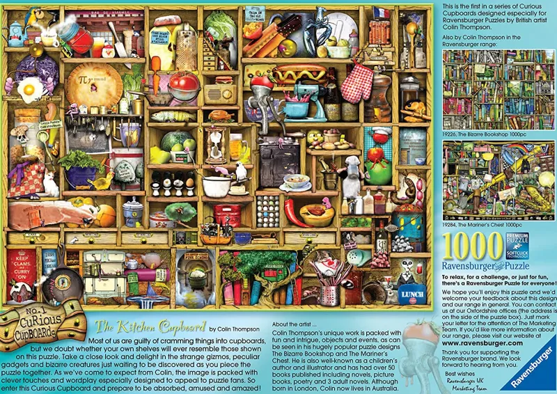 Ravensburger - The Curious Cupboard No.1 - The Kitchen Cupboard - 1000 Piece Jigsaw Puzzle Fashion