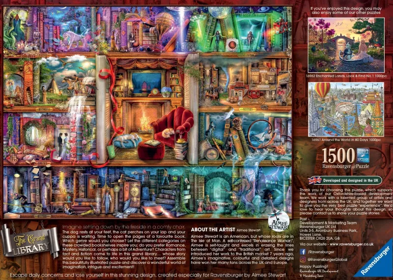 Ravensburger - The Grand Library - 1500 Piece Jigsaw Puzzle Clearance