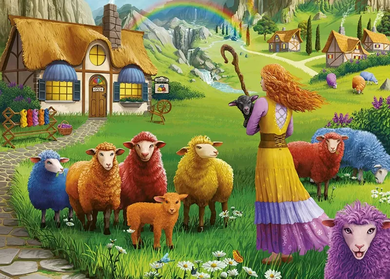 Ravensburger - The Happy Sheep Yarn Shop - 1000 Piece Jigsaw Puzzle Clearance