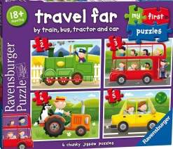 Ravensburger - Travel Far My First Puzzles - 2, 3, 4 and 5 Piece Jigsaw Puzzles Fashion