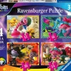 Ravensburger - Trolls 2 World Tour, 4 in Box - 12, 16 ,20 and 24 Piece Jigsaw Puzzles Discount